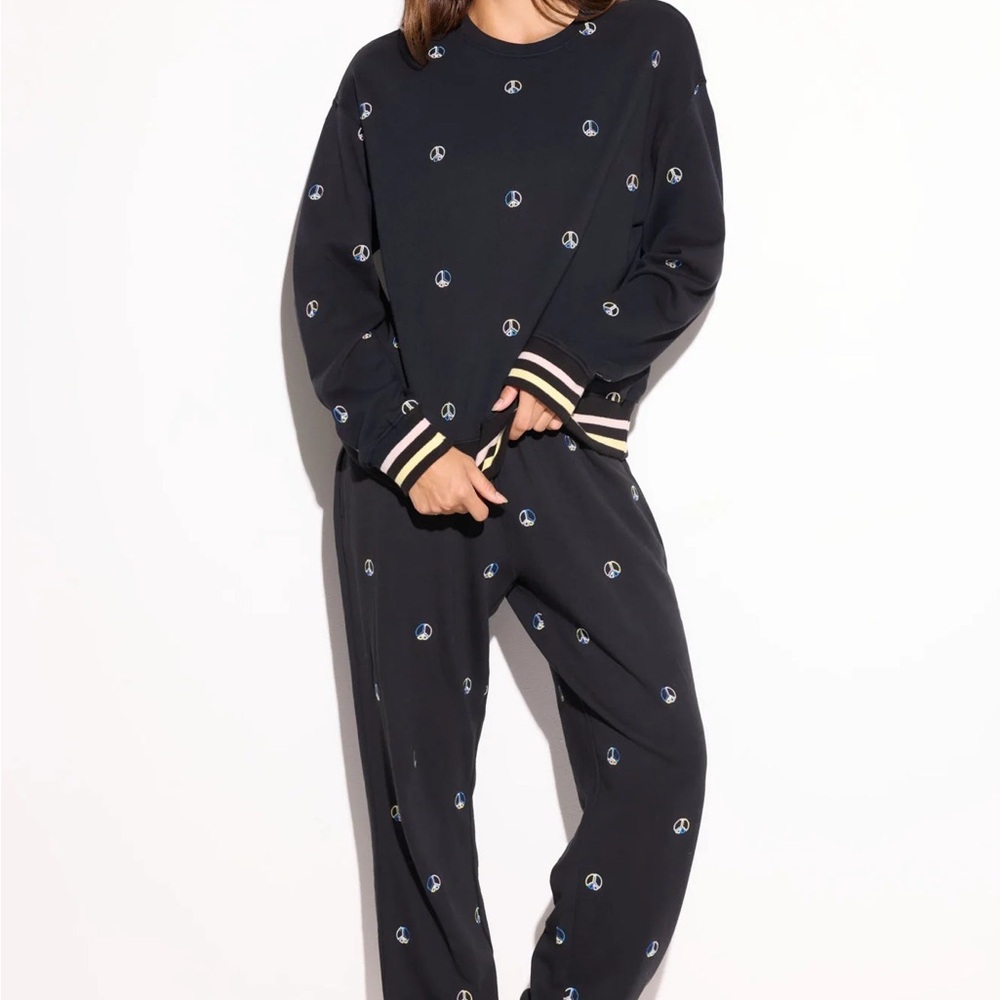 Peace emblem hudson sweatpants